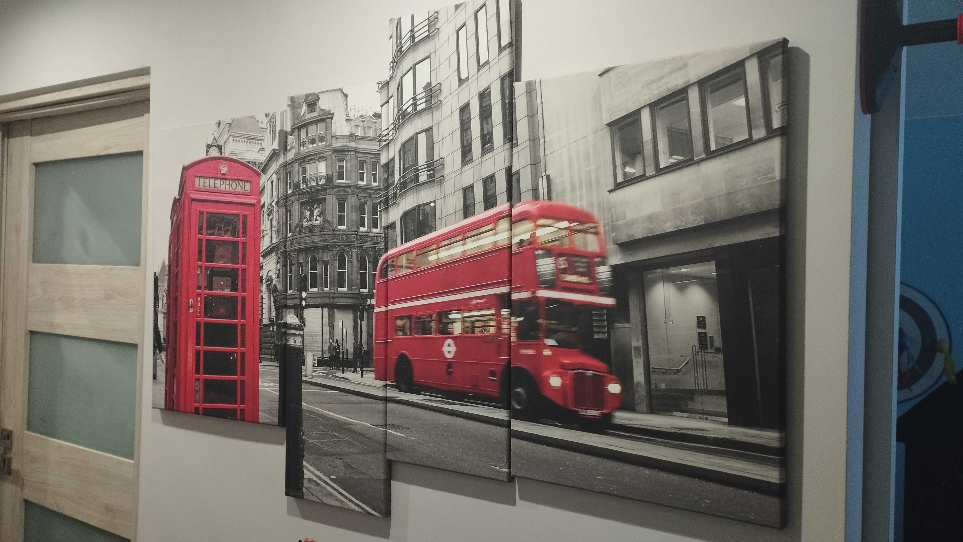Obraz płótno Londyn autobus budka London telefon