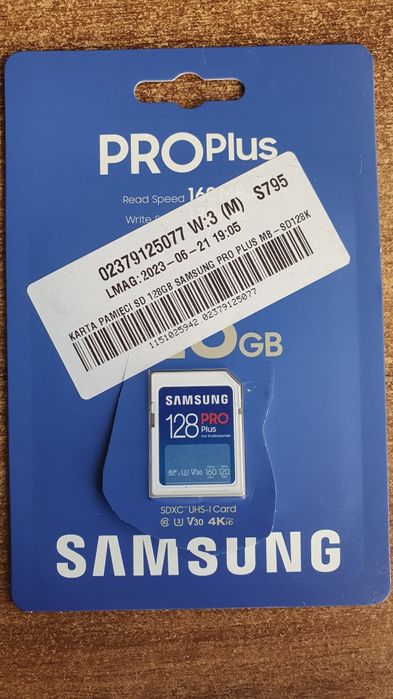 Karta pamięci SD 128 GB Samsung Pro Plus