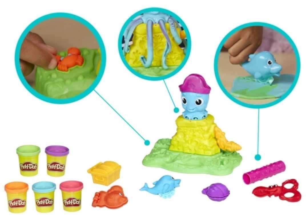 PLAY-DOH Ciastolina Zestaw OŚMIORNICA 5 TUB E0800