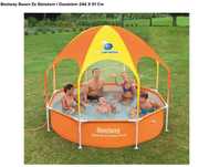 Basen stelażowy z daszkiem i spryskiwaczem Bestway 244x51 cm