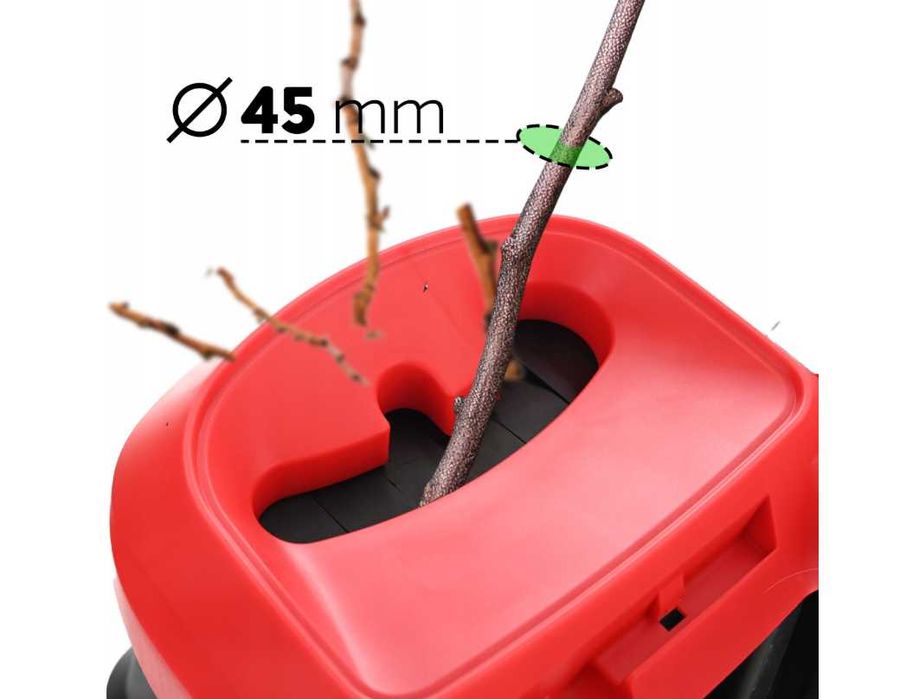 Mocny rozdrabniacz do gałęzi 3600W – elektryczny rębak z torbą GRATIS
