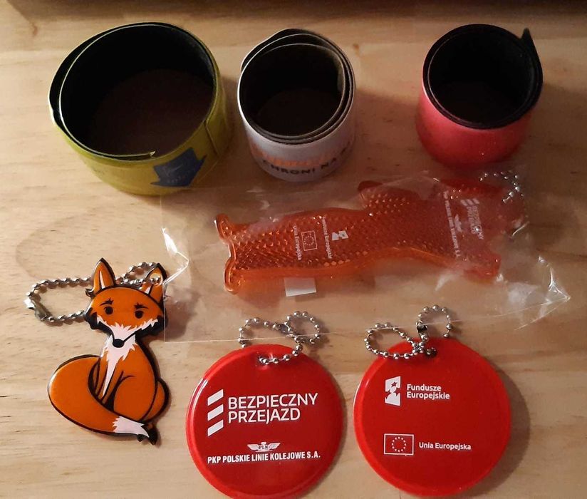 Odblaski opaski odblaskowe do plecaka roweru kurtki na ramię 7 sztuk