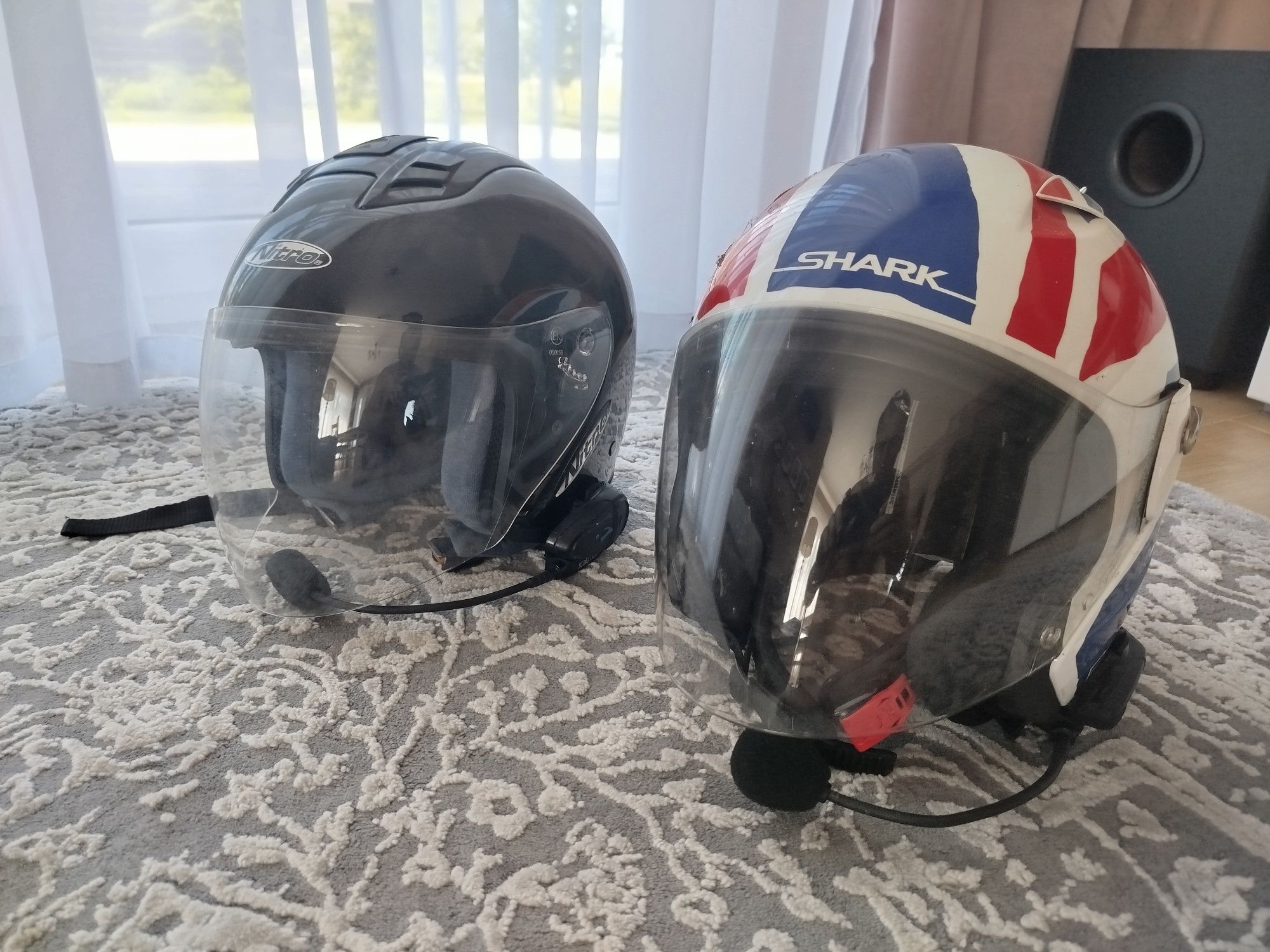 Kask motocyklowy kaski z interkomem interkom