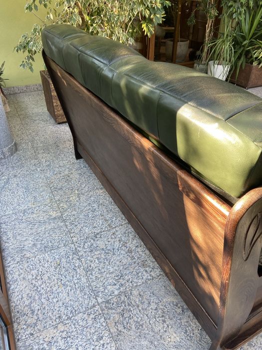 Sofa skóra 3osobowa z funkcją spania