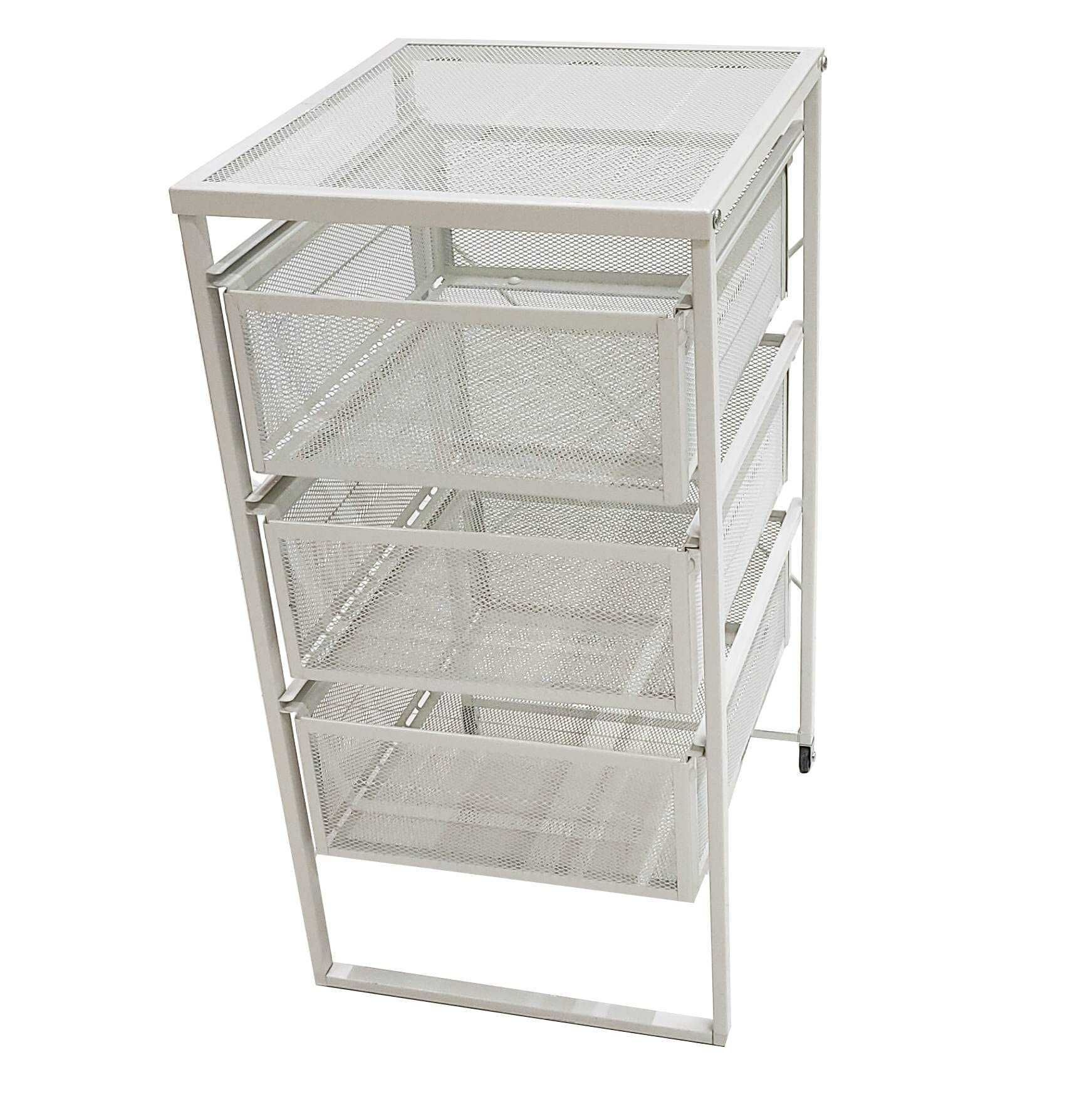 IKEA VITTSJÖ stolik/biurko białe metalowe z szufladami -. stan idealny