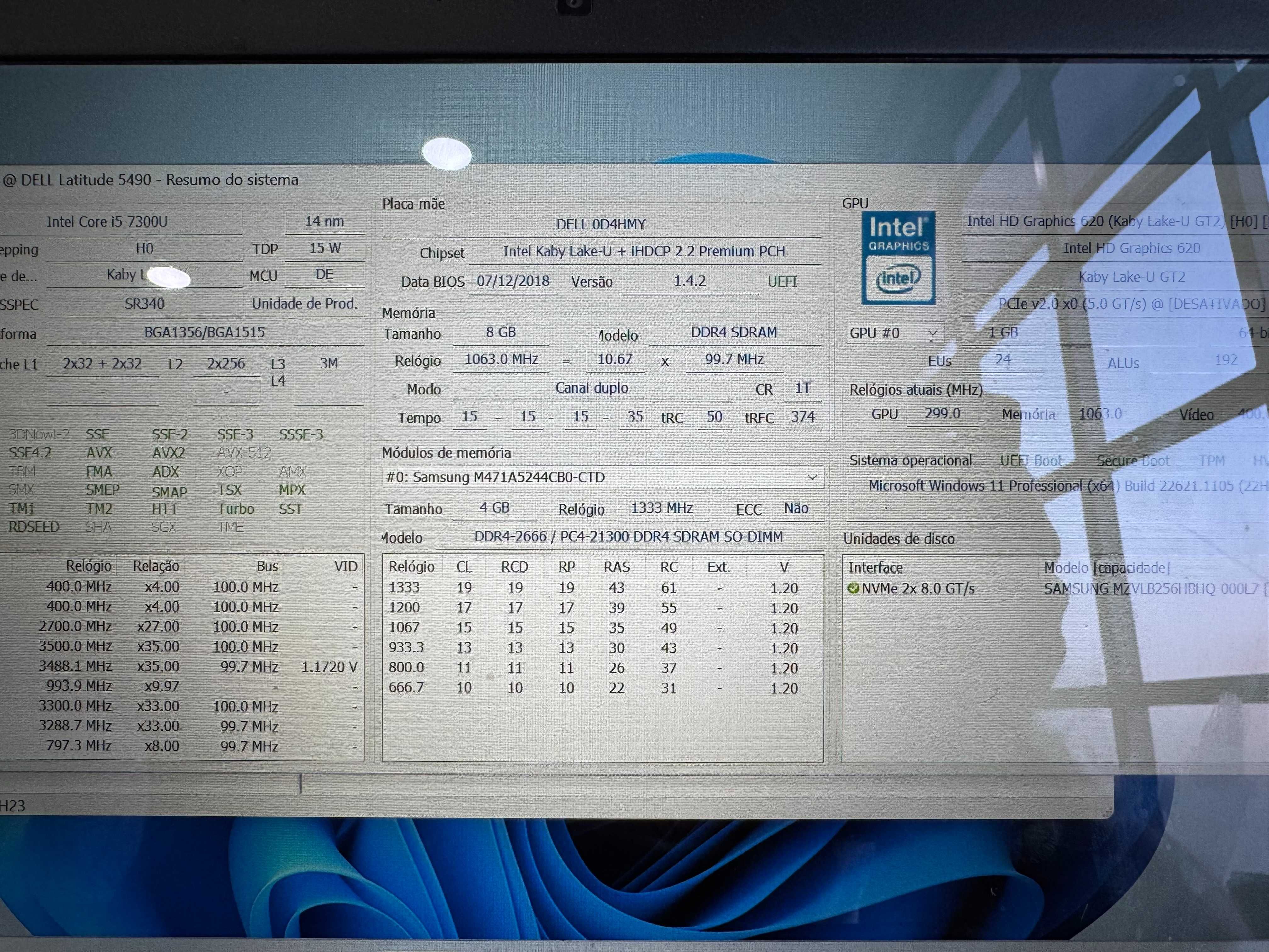 Dell Latitude E5490   i5-7300U   8 GB Ram   SSD 256GB TOUCH SCREEN