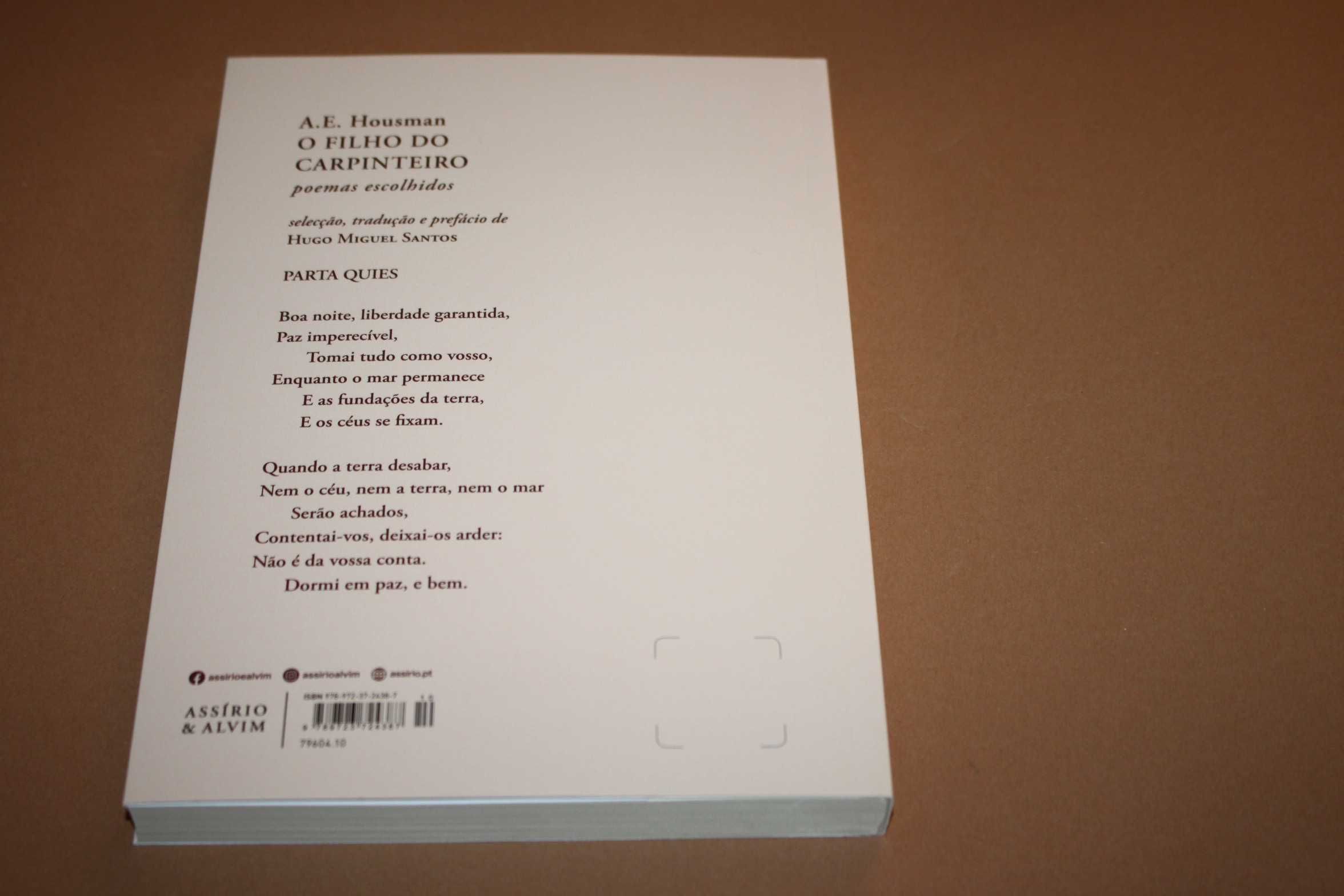 O Filho do Carpinteiro -poemas escolhidos // A.E. Housman