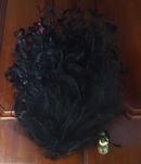Peruca Carnaval - Cabelo preto, ondulado