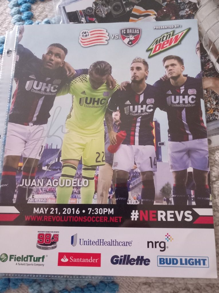 New England revolution autografos
