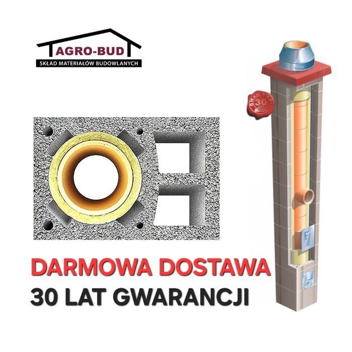 Komin Systemowy SW2 fi200 6m Ceramiczny Izolowany DARMOWA DOSTAWA