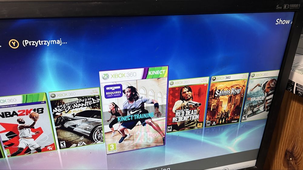 Sprzedam Xbox 360 slim RGH3, 2 x pad, kinect, gry