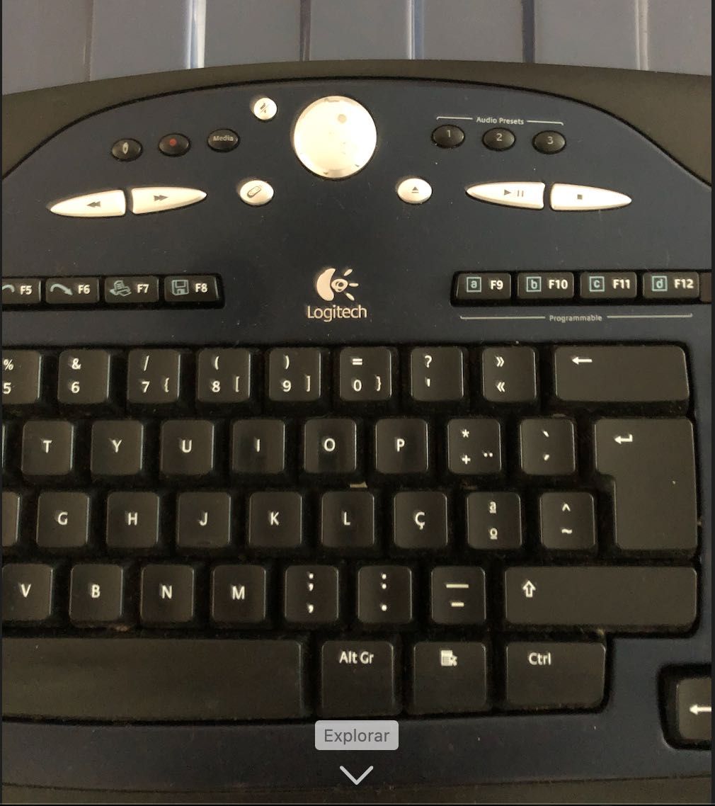 teclado marca logitech sem fios