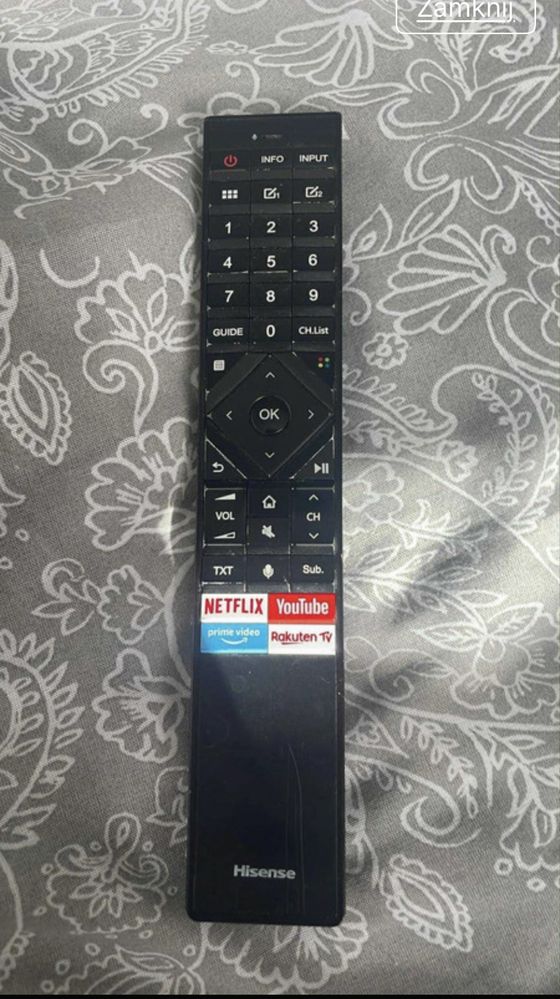 Pilot do telewizora Hisense