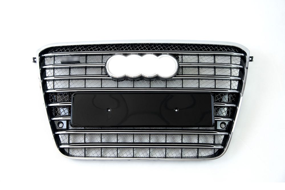 Решітка радіатора Chrome Black в стилі W12 для Audi A8 D4 2010-2014