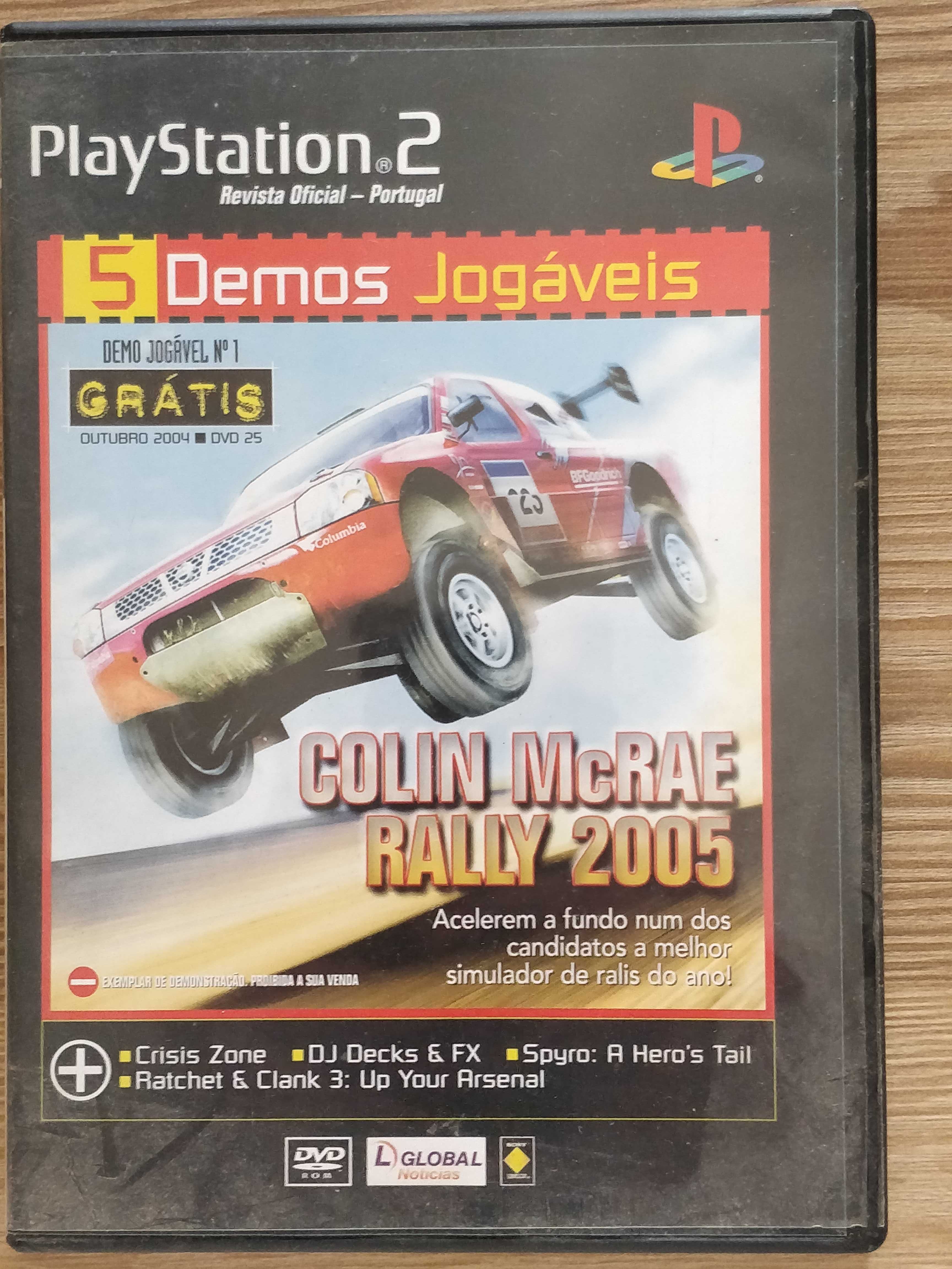 Colin McRae, 5 demos jogáveis Playstation