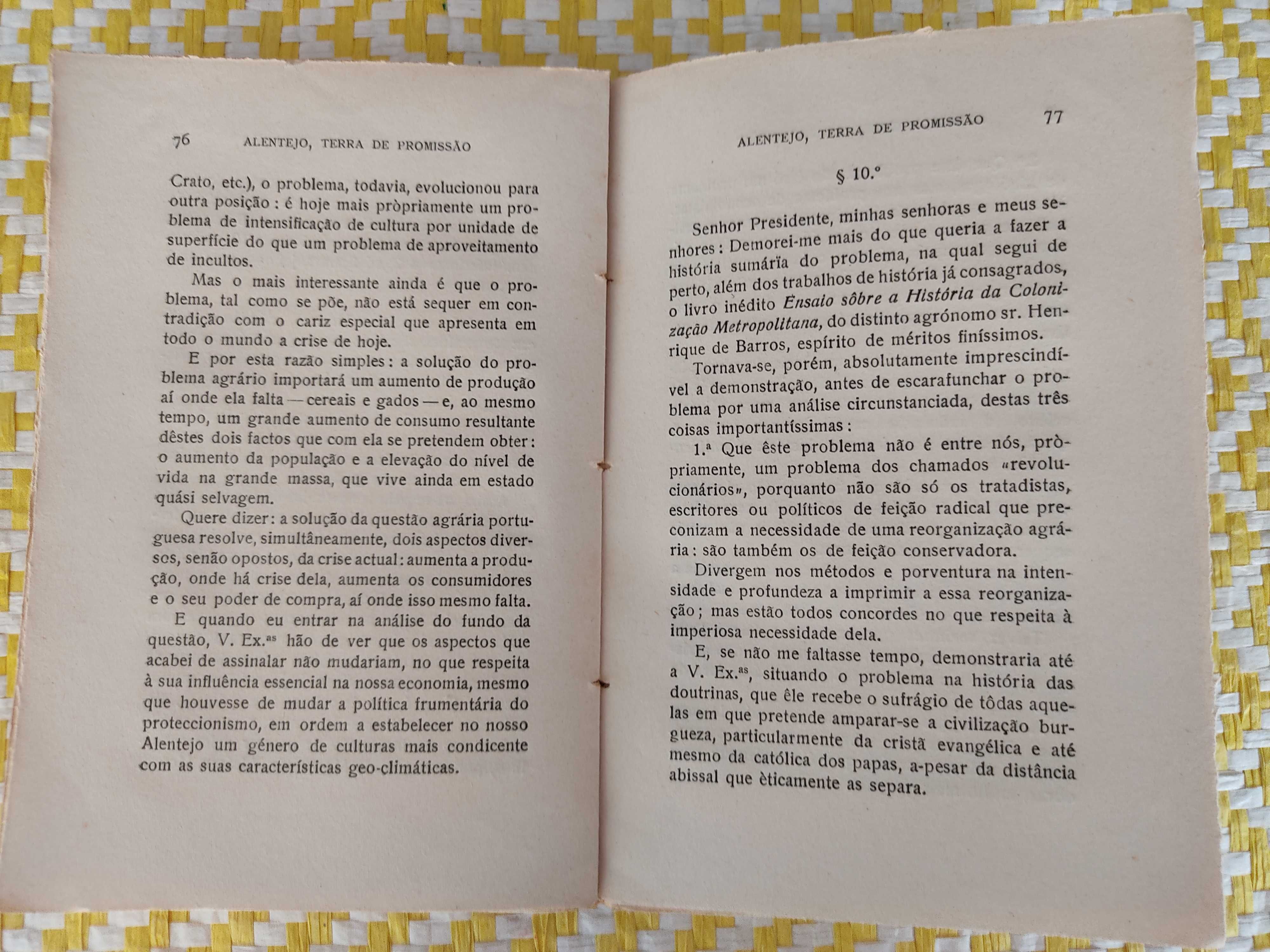 ALENTEJO, Terra De Promissão/Pensamento Agrário
 Mário De Castro