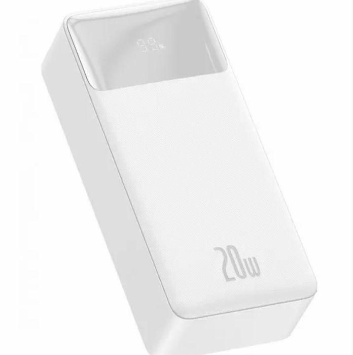 Baseus Power Bank Bipow Digital Display 30000 mAh 20 W PPBD30K білий