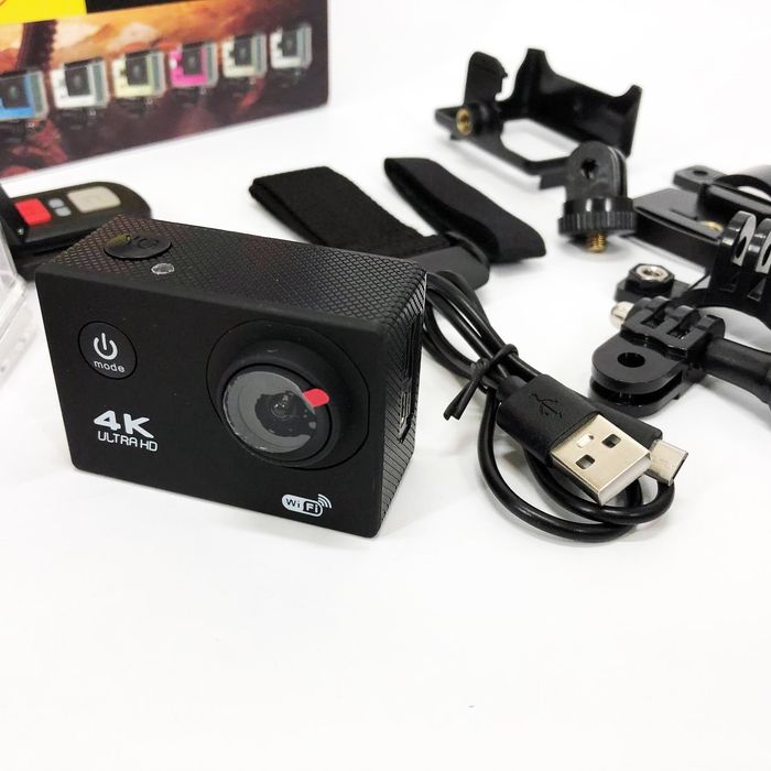 Камера гоу про 4K Wi-Fi  экшн камера GoPro с пультом на голову на шлем