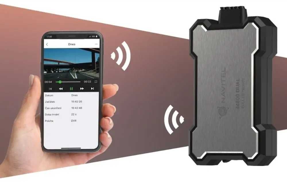 Wideorejestrator motocyklowy Navitel M800 Dual kielce montaż