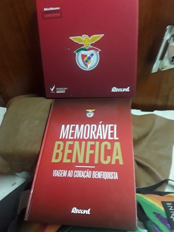 Memorável livro e mini Museu miniaturas do Benfica