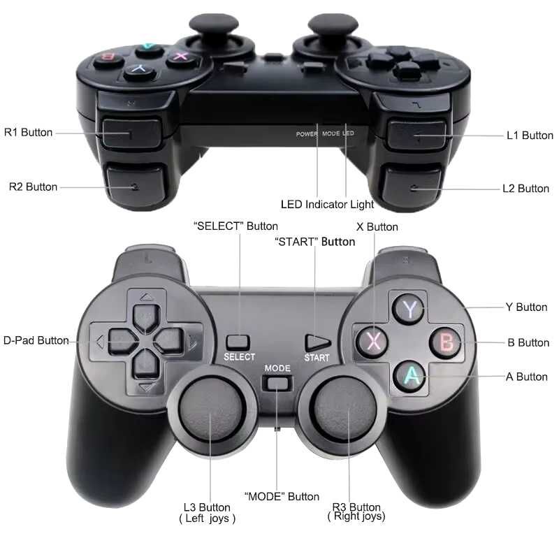 Comando Controlo sem fios tipo Playstation 2 PS2 USB p computador NOVO