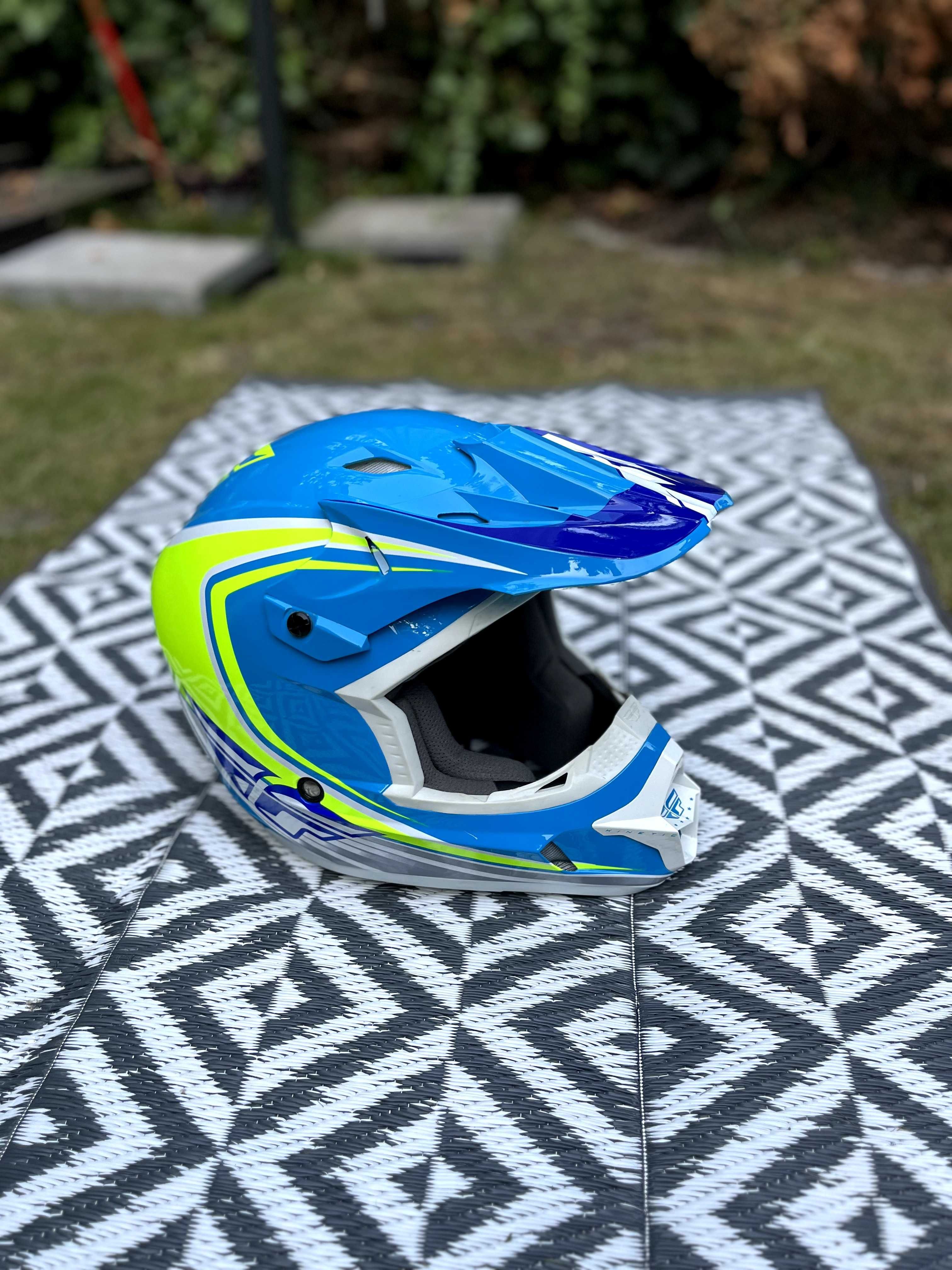 Kask Enduro/Cross - Fly Racing Kinetic -PRAKTYCZNIE NOWY /2 razy użyty