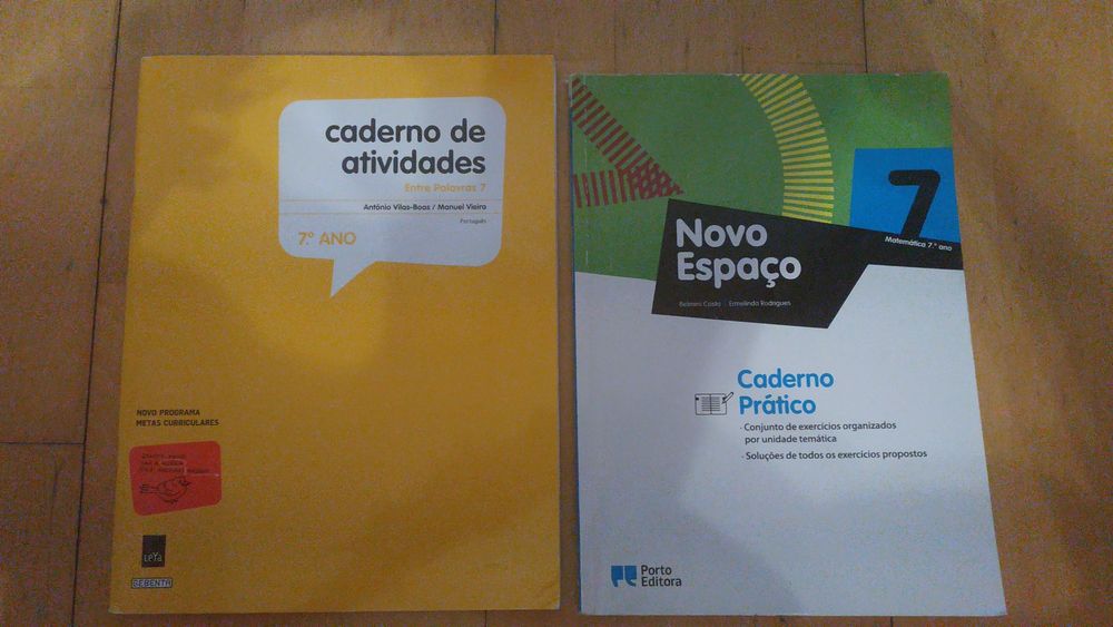 Cadernos de atividades do 7° ano
