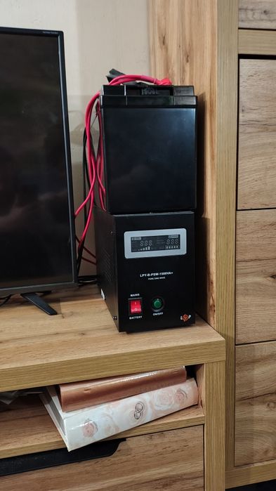 Система резервного живлення - ДБЖ 1кВт, 24V та АКБ 24v 80Ah - 2кВт