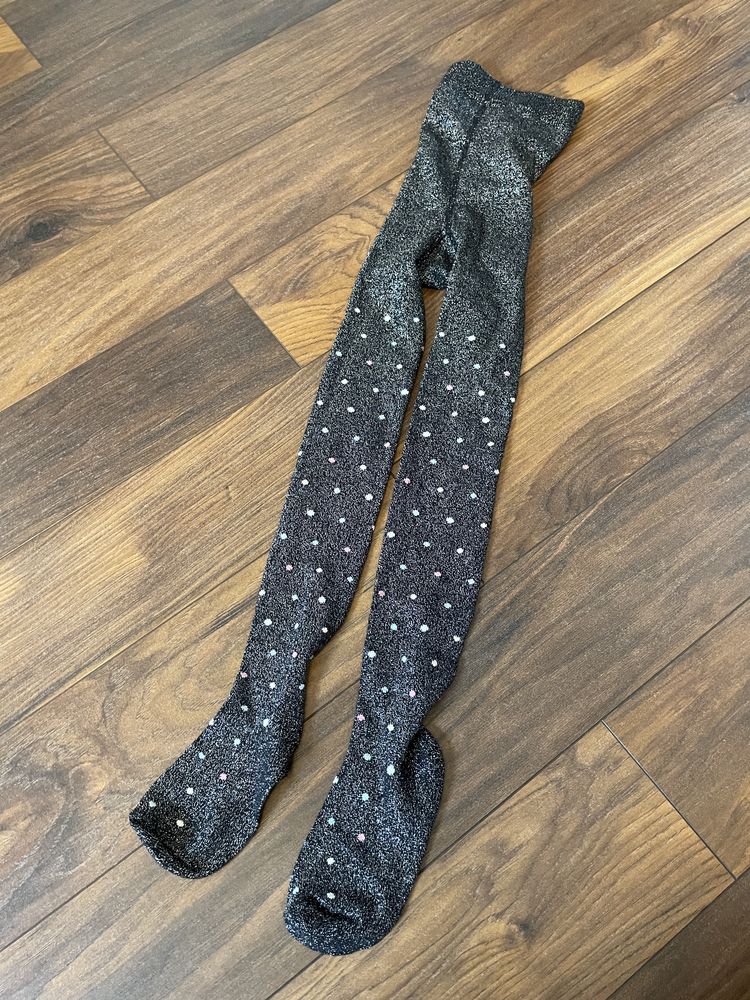 Nowe rajstopy dziewczece Primark 7-8 lat blyszczaca nitka