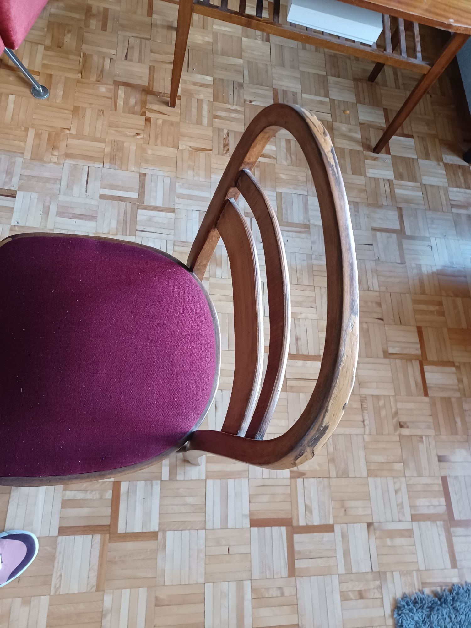 Krzesła bukowe, gięte art deco thonet