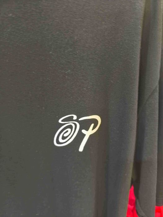 Stussy,Męska czarna koszulka z nadrukiem letnim, rozmiar L