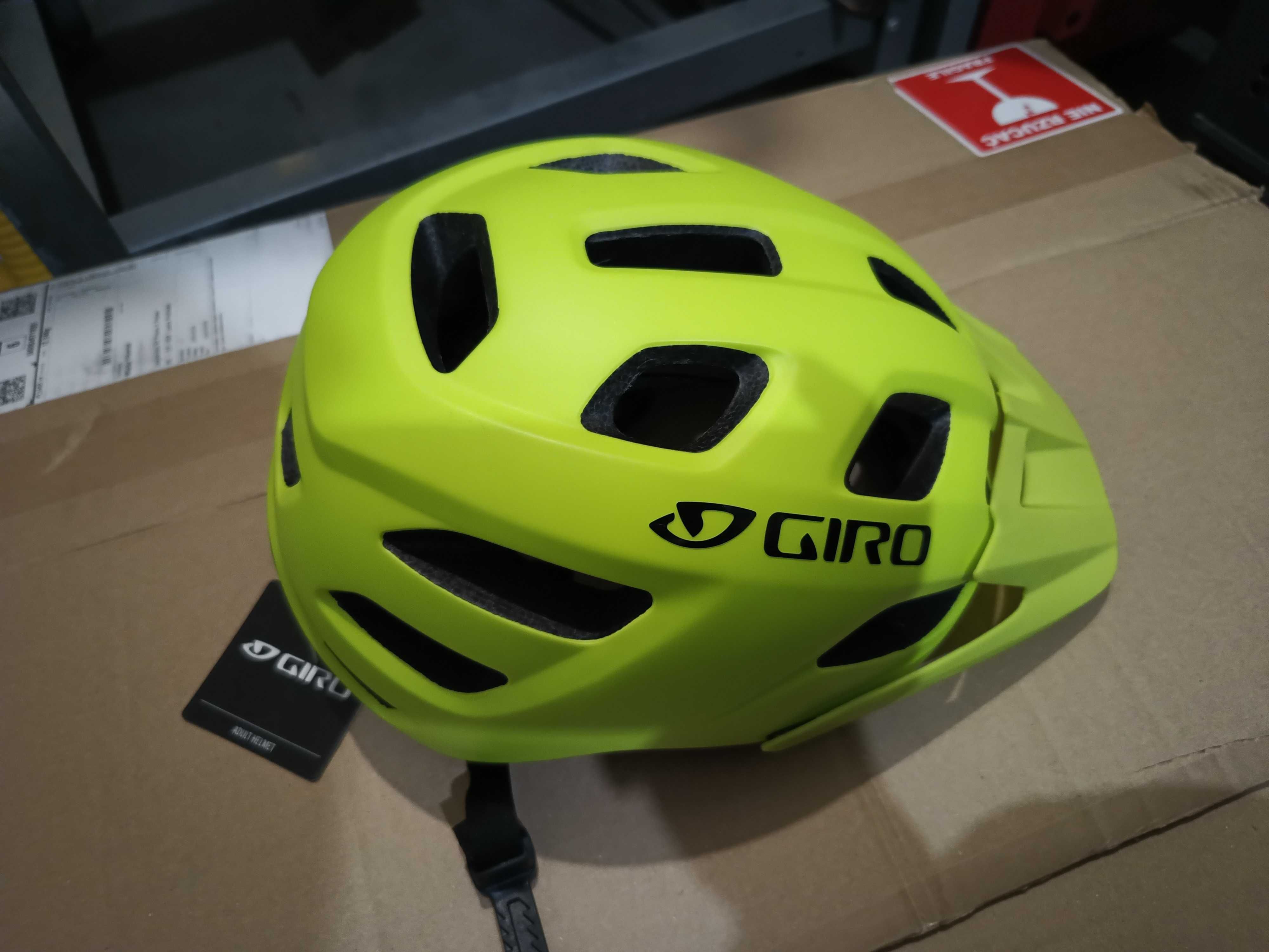 Kask rowerowy MTB Giro Fixture Mat Limonka