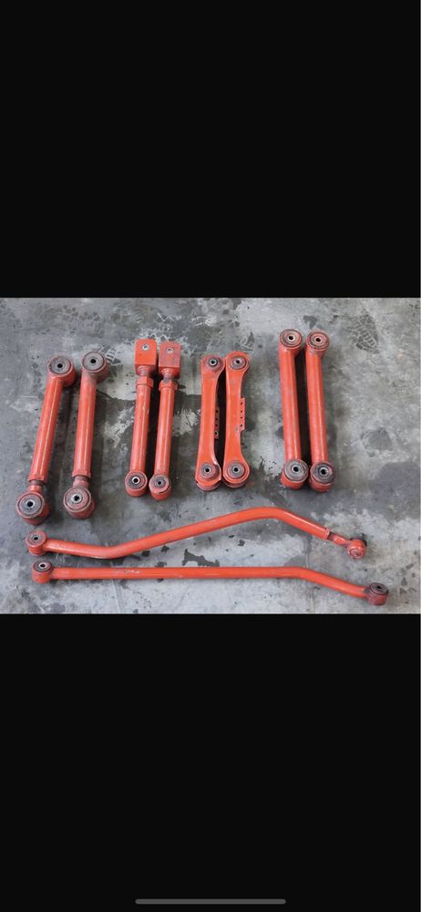 Wrangler  Tj Lj kompet wachaczy regulowanych + panchrdy tyl przod