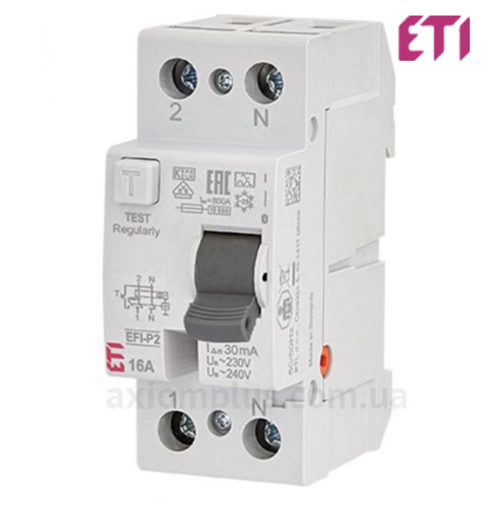 Продам Реле дифференциальное (У3О) ETI EFI6-P2 2p 16/0,03 тиП А (6kA)