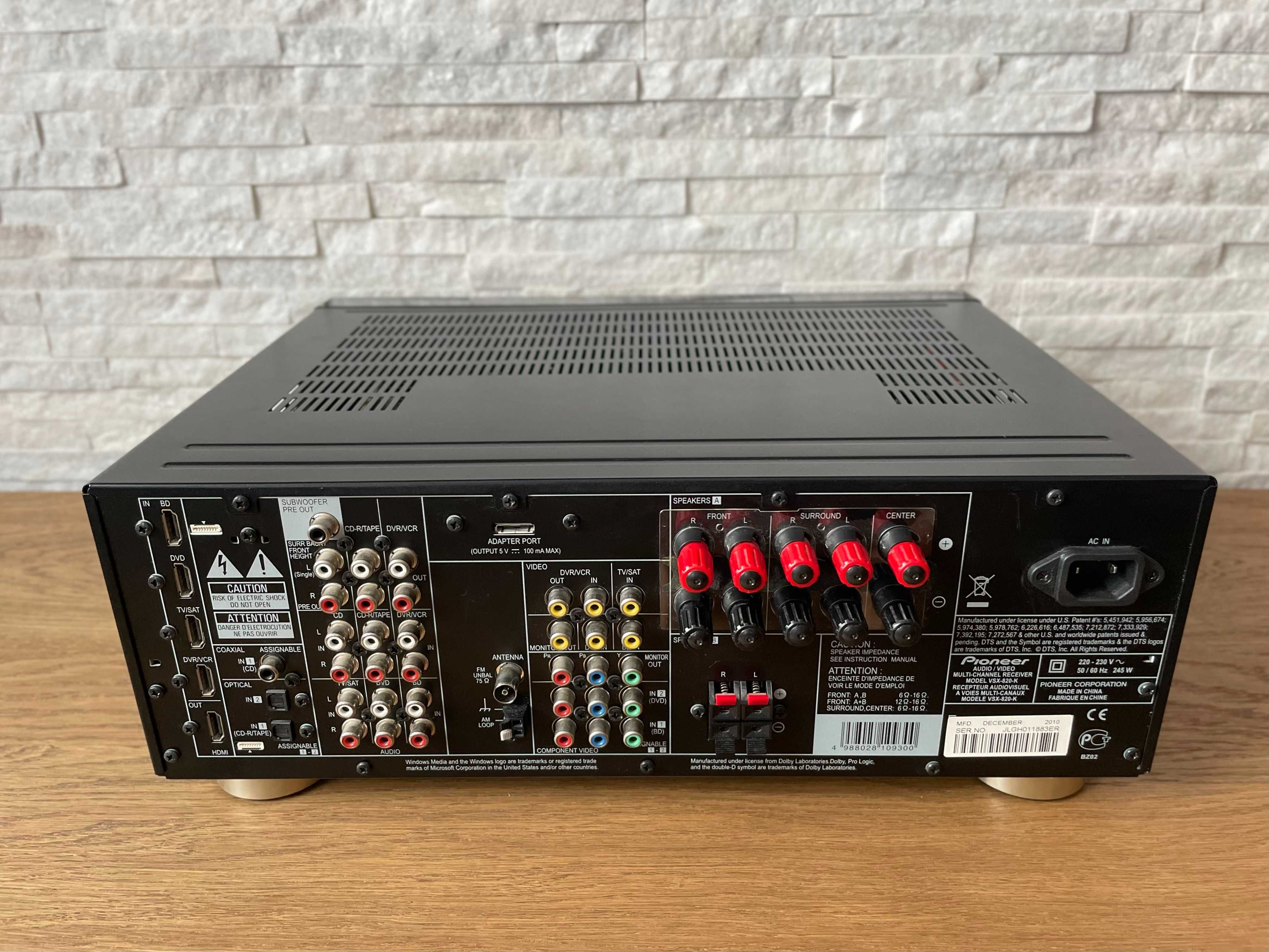 Amplituner kina domowego Pioneer VSX-820-K