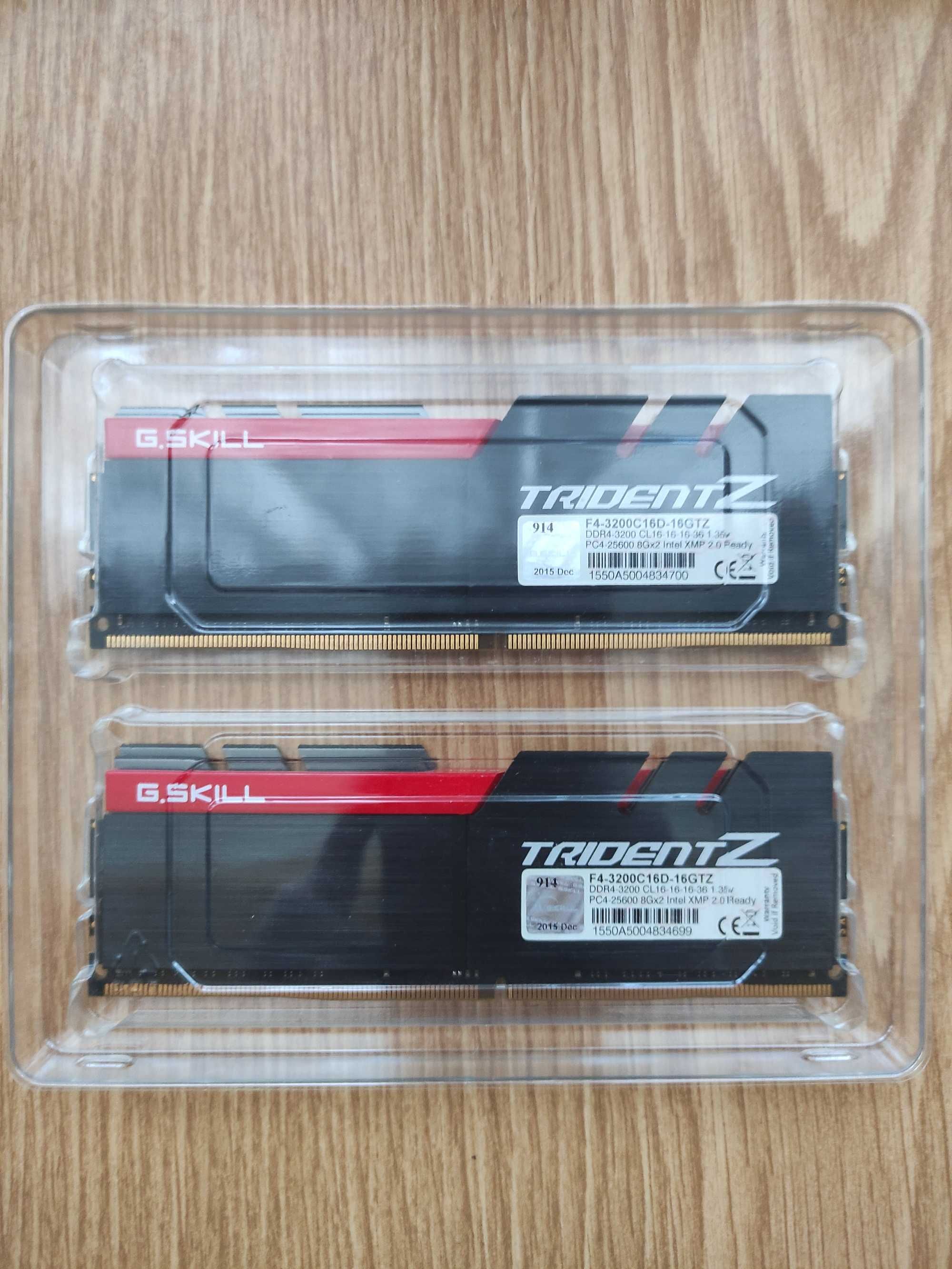 Оперативна пам'ять DDR4 G.Skill Trident Z 16GB (8x2) 3200M 16-16-16-36