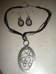 Conjunto Fio e Brincos Prateados - Bijoux Brigitte