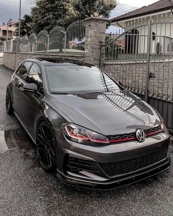 Lip frontal VW Golf 7, 7.5 GTI GTD R - preto brilhante (Novo)