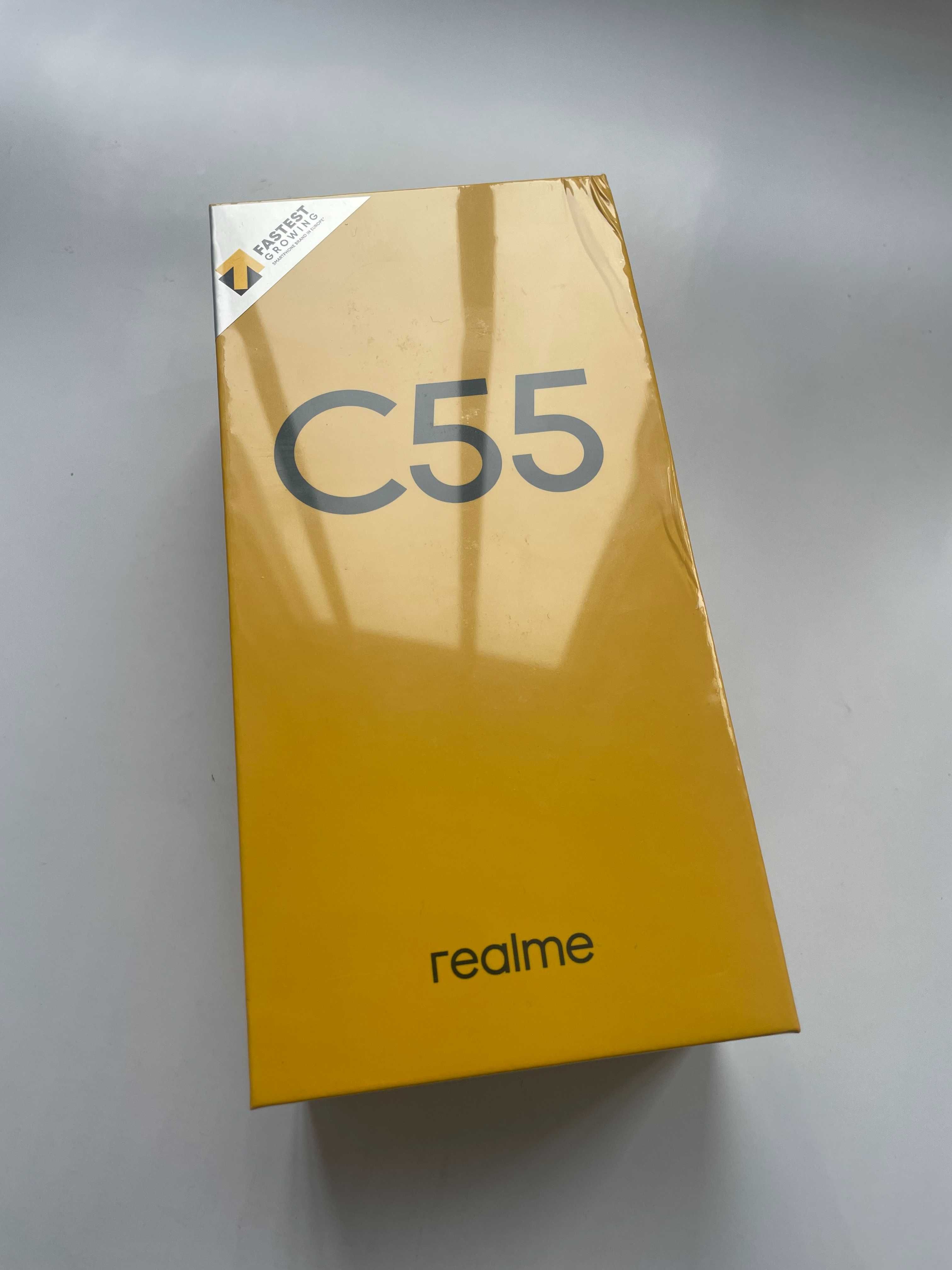 smartfon Realme c55, 128 GB, zafoliowany, gwarancja
