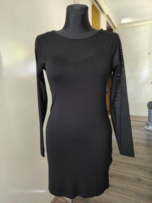 Zentex mała czarna sukienka elastyczna 40 L