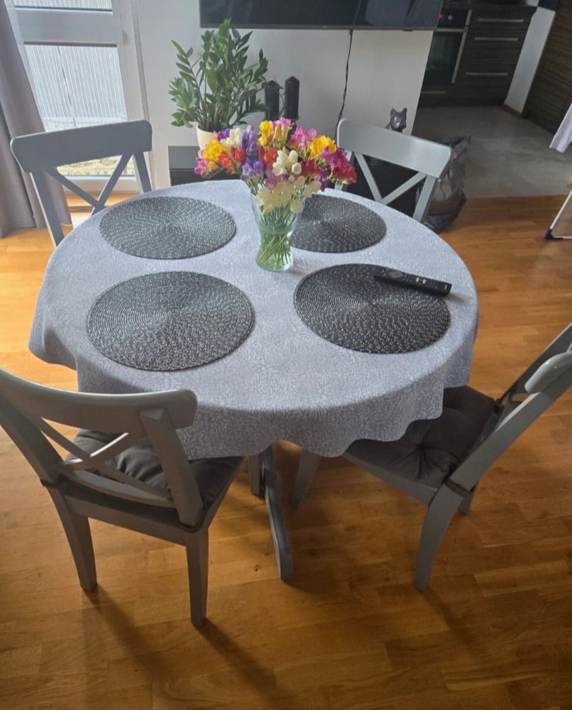 Stół + 4 krzesła Ingatorp Ikea