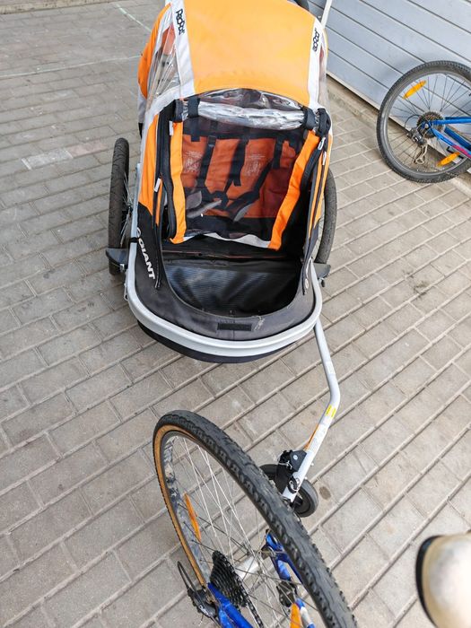 przyczepka rowerowa giant peapod duo- na 2 dzieci