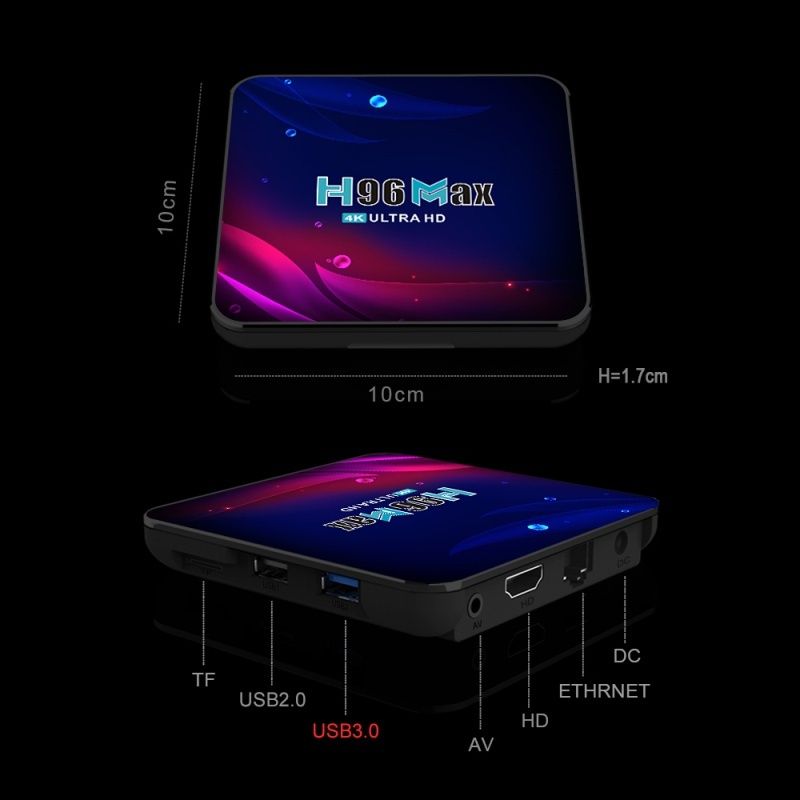 H96 Max V11 TV Box Com o novo Android 11.0 
4GB 32GB WiFi 5G Bluetooth