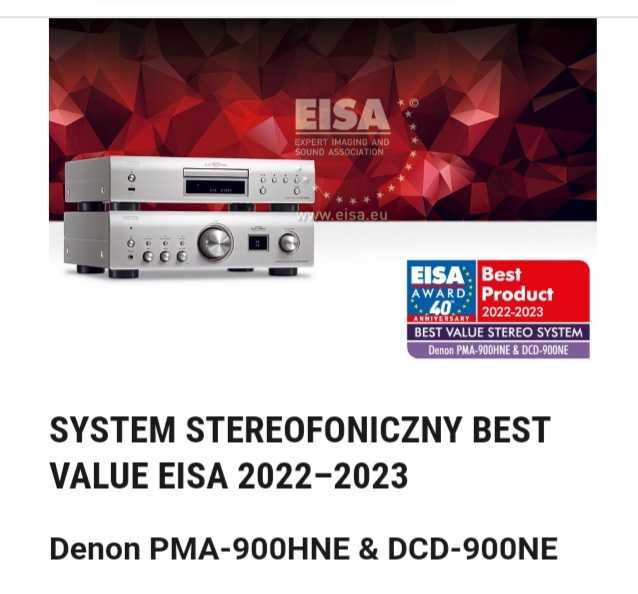 Zestaw Denon PMA-900HNE + DCD-900NE + Wilson Raptor 9