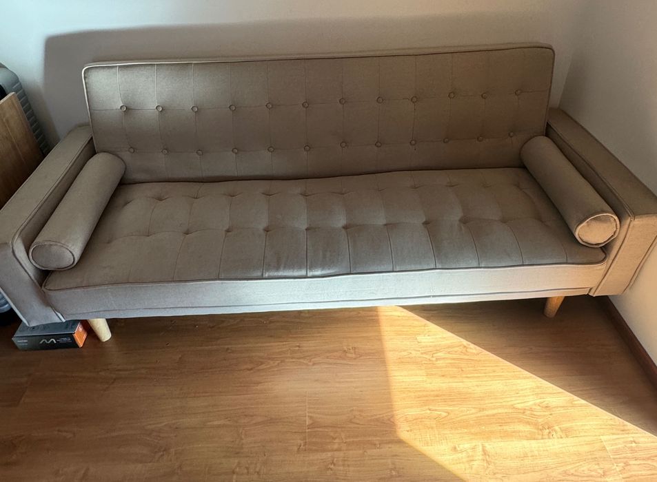 Sofá cama Brion de 3 lugares, o Estilo nórdico