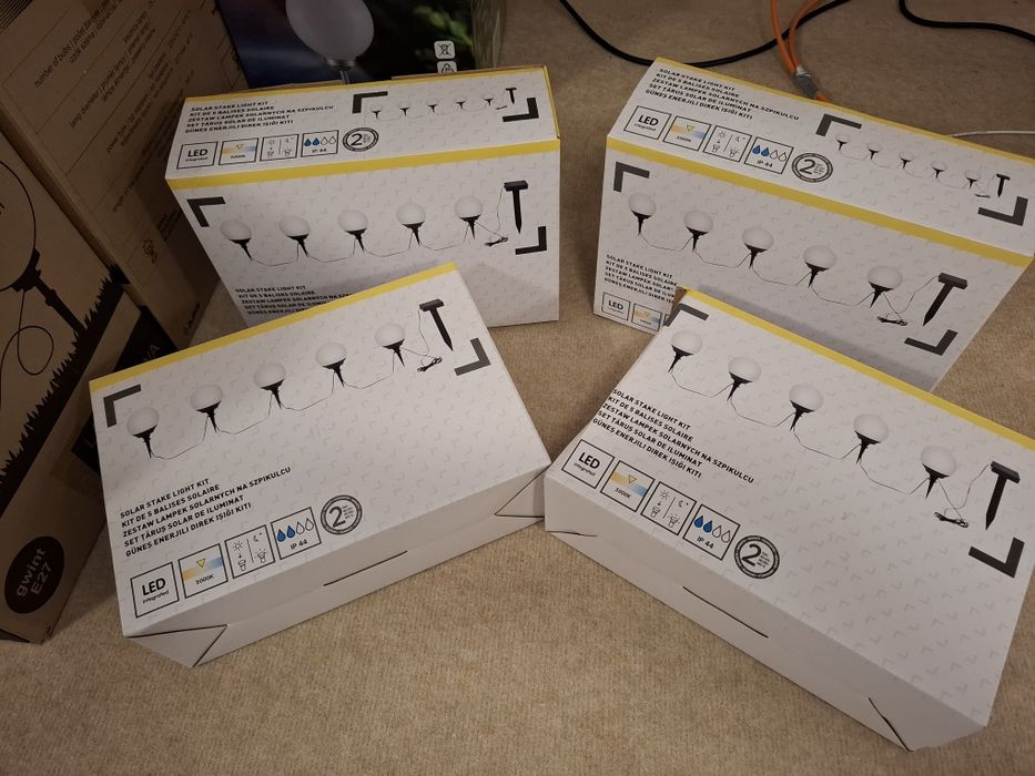 Nowe Lampy solarne kule 5 opakowań