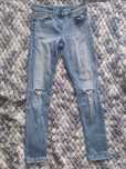 Spodnie skinny z rozdarciami na kolanach S