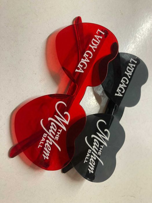 2 Óculos Formato Coração "Lady Gaga Mayhem"