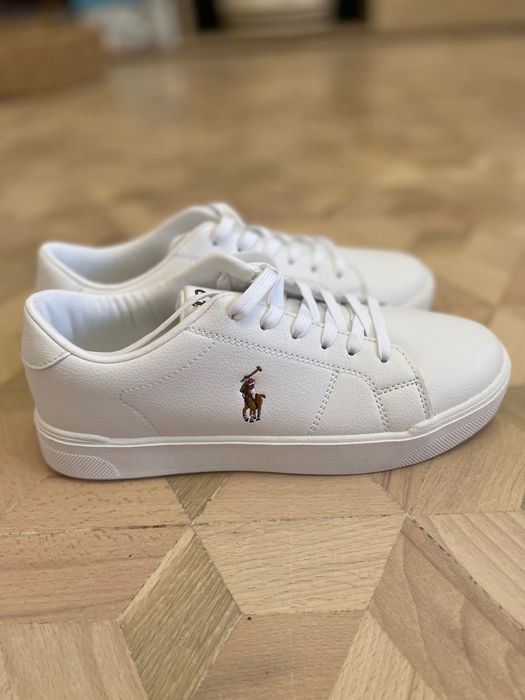 Buty białe Polo Ralph Lauren, sneakersy damskie, rozmiar 38, NOWE