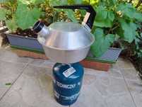 Aluminiowy czajnik turystyczny z gwizdkiem PRL